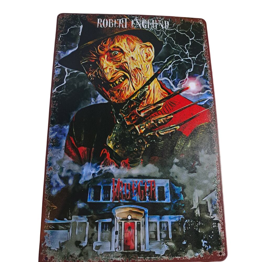 Robert England as Freddy Tin Wall Art, 12 x 8"